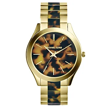 Michael Kors 華麗經典圓舞曲-金+玳瑁