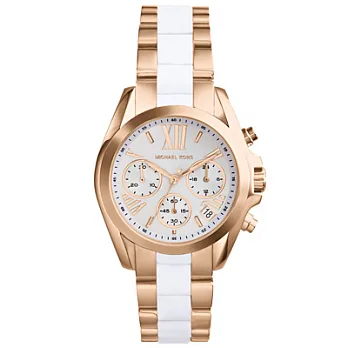 Michael Kors 羅馬名伶時尚都會腕錶-玫瑰金