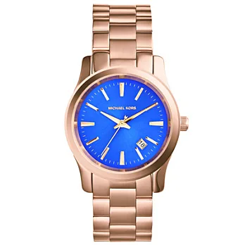 Michael Kors 畢生經典都會日期腕錶-玫瑰金