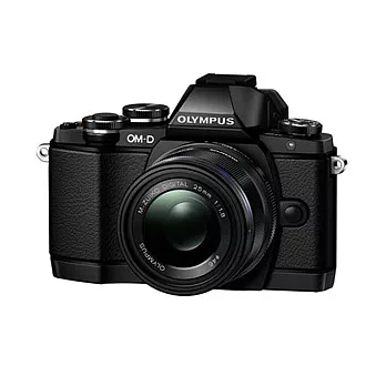 Olympus OM-D E-M10 KIT組(公司貨)+SD32GC10記憶卡+專用電池X2+Kenko UV鏡+清潔組+讀卡機+小腳架+保護貼+拭鏡筆+HDMI-黑色