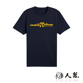 【男人幫Man’s Shop】T0594*純棉【街頭潮流teipei字母印花 短袖T恤】丈青色 S號