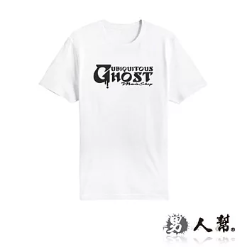 【男人幫Man’s Shop】T0601*純棉【英文字母GHOST 短袖T恤】白色 S號