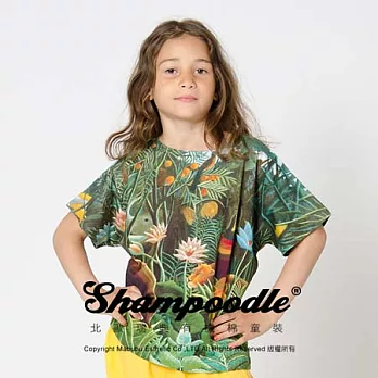 瑞典有機棉童裝Shampoodle法國盧梭綠色叢林T恤70綠色