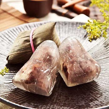 【樂活e棧】 粽量級冰品甜點-雙餡慕思包心冰晶Q粽子-紅豆牛奶口味(6顆/包)共2包