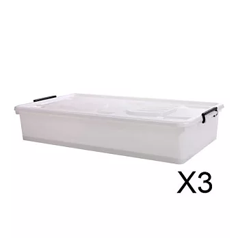 【nicegoods 好東西】UN45 床下掀蓋式收納箱(容量50L) 3入組白