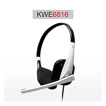 kworld 廣寰 頭戴式單孔三環專用耳麥 KWE-6816KWE-6816