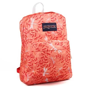 JanSport校園背包(SUPER BREAK)-飛舞蜻蜓