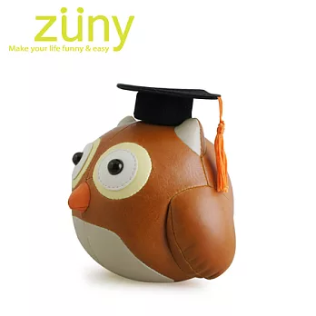 Zuny Cicci-博士貓頭鷹造型擺飾書檔(黃褐色)