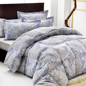 義大利La Belle《蘭陵世紀-藍》90/10加拿大水鳥羽毛絨暖冬被--雙人