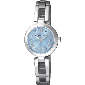 CITIZEN WICCA 夢幻派對的亮點優質時尚女性腕錶-藍-BG3-911-71