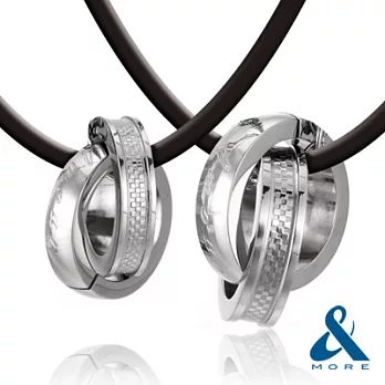 【&MORE】愛迪莫鈦鍺-MAGIC項鍊『擁抱時刻』對鍊50+50cm