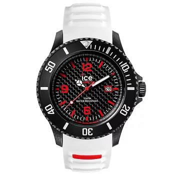 【Ice-Watch】碳纖系列 冷冽都會腕錶 (白 IWCA.3H.WE.B.S.15)