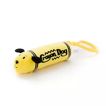蠟筆狗吊飾 黃