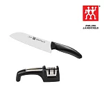 德國雙人ZWILLING Style 日式廚刀+H.I磨刀器