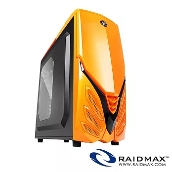 Raidmax 雷德曼 泛波 II 三色/透明側版/電腦機殼黑橘
