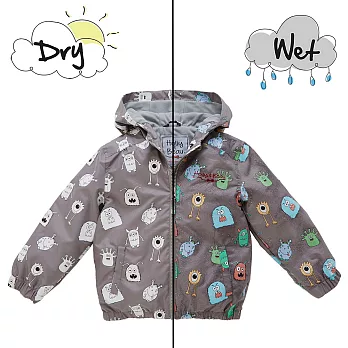 英國 Holly&Beau 灰色怪物變色雨衣2-3Y灰色怪獸
