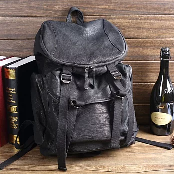 【Solomon 原創設計皮件】多功簡易素雅後背包/壞男孩最愛