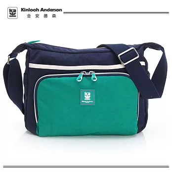 《Kinloch Anderson》金‧安德森 - 樂活美學 中型正方款斜側輕旅包- 深藍