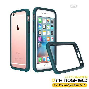 RHINO SHIELD犀牛盾 iPhone6(s)Plus 5.5吋科技緩衝材質耐衝擊邊框殼CrashGuard 2.0全新改款 綠色系納戶
