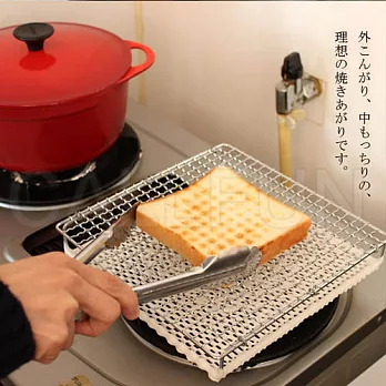 【日本丸十金網】金屬陶瓷雙層燒烤網(大款)日本製