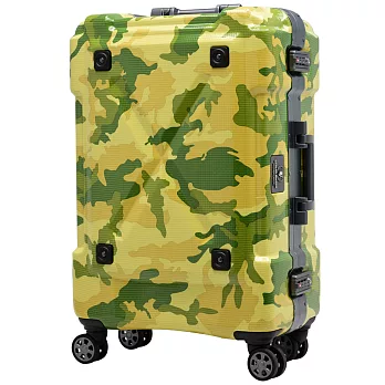 日本 LEGEND WALKER 6302-62-26吋 PC材質超輕量行李箱-軍迷彩26吋軍迷彩