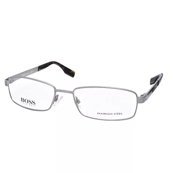 BOSS 義大利製 別緻休閒 光學眼鏡 04345-E7F灰