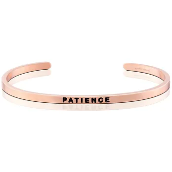 MANTRABANDPATIENCE 玫瑰金手環 值得耐心等待