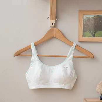 小學生來了~女童第一階段成長內衣-可調背扣/肩帶(粉綠)下圍70-74cm