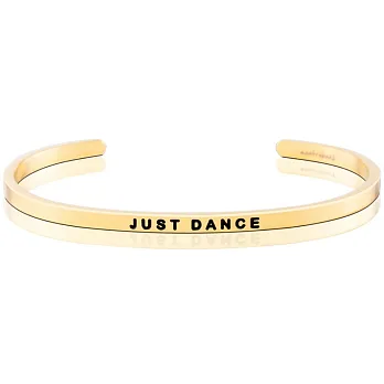 MANTRABAND 美國悄悄話手環 Just Dance 盡情地跳舞吧 悄悄話手環 金色