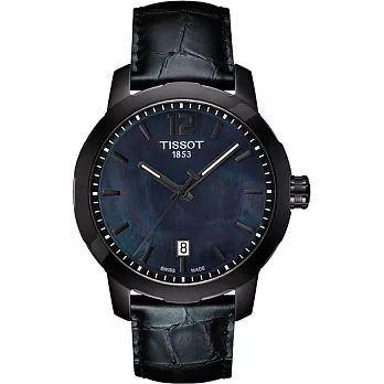 TISSOT QUICKSTER GENT 優質男孩時尚休閒腕錶-黑-T0954103612700