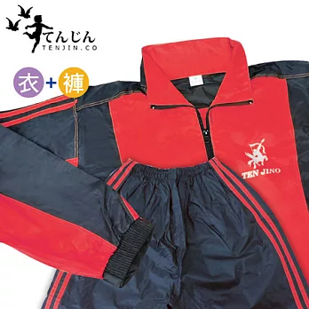 天神牌運動型二件式套裝風雨衣(紅色) TJ-919 (M)