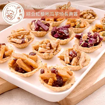 《紅藜阿祖》綜合紅藜地瓜芋頭長壽簽(六入/包,共兩包)