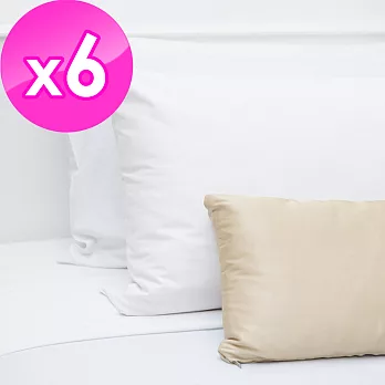 【法式寢飾花季】純品良織-信封式平紋枕套X6件組