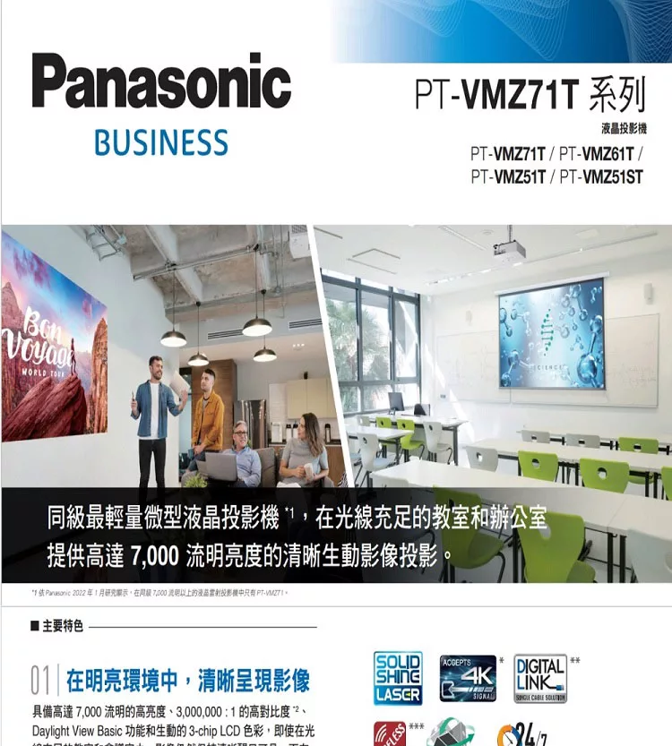 Panasonic國際牌 PT-VMZ61T - 詳情1