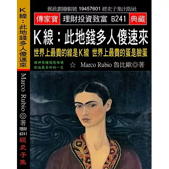 K線此地錢多人傻速來:世界上最貴的線是K線 世界上最貴的蛋是臉蛋