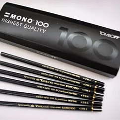 【TOMBOW日本蜻蜓】MONO 100 高級鉛筆組 HB(製圖/設計用)六角軸