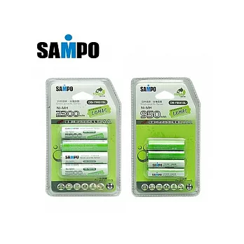 SAMPO低自放充電電池-3號4入+4號4入
