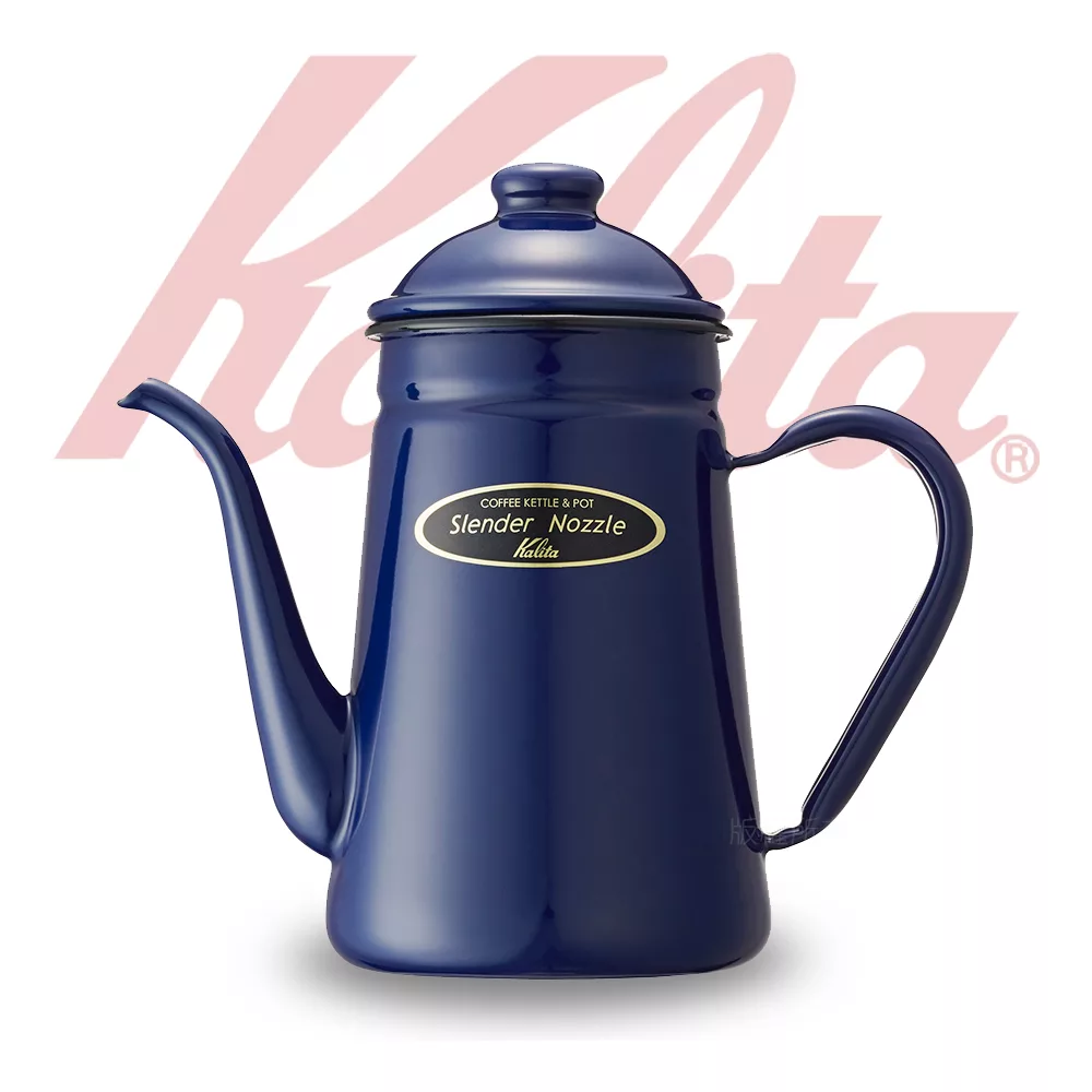 【日本】KALITA 琺瑯細口手沖壺（約1000ml）海軍藍