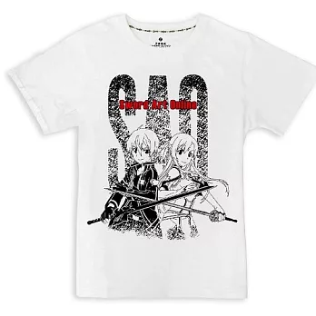刀劍神域-潮流T-shirt(SAO亞桐)L白色