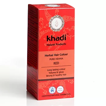 Khadi 植萃髮絲增色粉-指甲花紅棕色