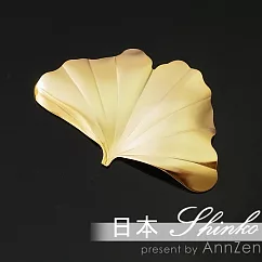 【AnnZen】《日本 Shinko》日本製 筷架系列─ 銀杏葉片筷架 ( 金色葉片 )