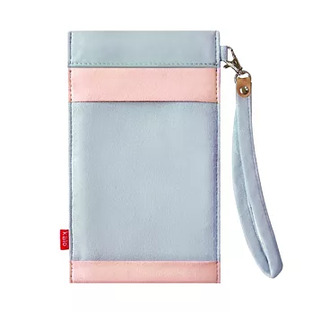 Kalo 卡樂創意 麂皮絨經典手機袋(5吋以上通用)天藍粉