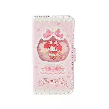 《Sanrio》美樂蒂水晶球童話系列 iPhone7 PU皮革折式保護套