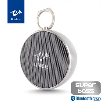 USEE 渦輪增壓重低音藍牙喇叭 USC 02-7SR銀色