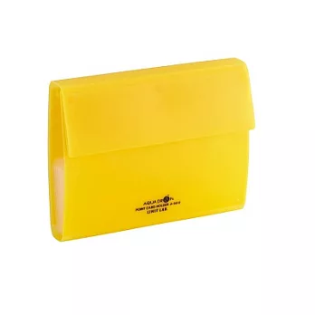 日本 LIHIT 雙排式卡片時尚隨身包-20入 ( A-5012 )黃色
