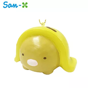 【日本正版授權】角落生物 蛋包飯造型 捏捏樂 吊飾 軟軟/Squishy 角落小夥伴 San-X -豬排款