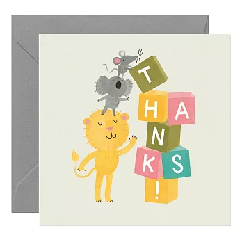 【Card Nest 】Thanks 感謝卡 動物系列 英國進口 C1264