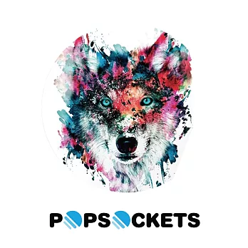 【PopSockets 泡泡騷】 美國No.1時尚多功能手機支架 -狼