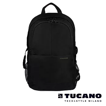TUCANO GIPSY 15.6吋美式休閒多功能雙肩後背包-黑