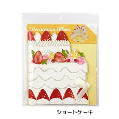 【立體草莓紙蛋糕─可貼照片或小卡片】(生日卡片、貼紙)